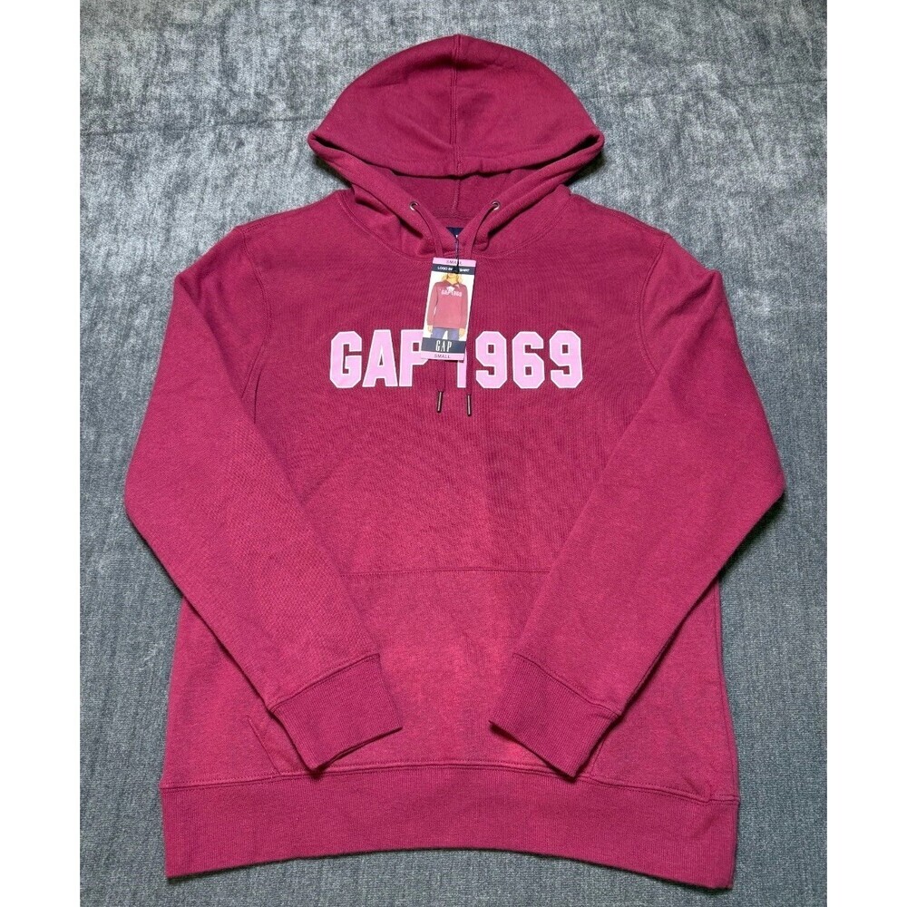 NWT Gap Hooded Sweatshirt Women's Small Purple Long Sleeve Drawstring Gorpcore
